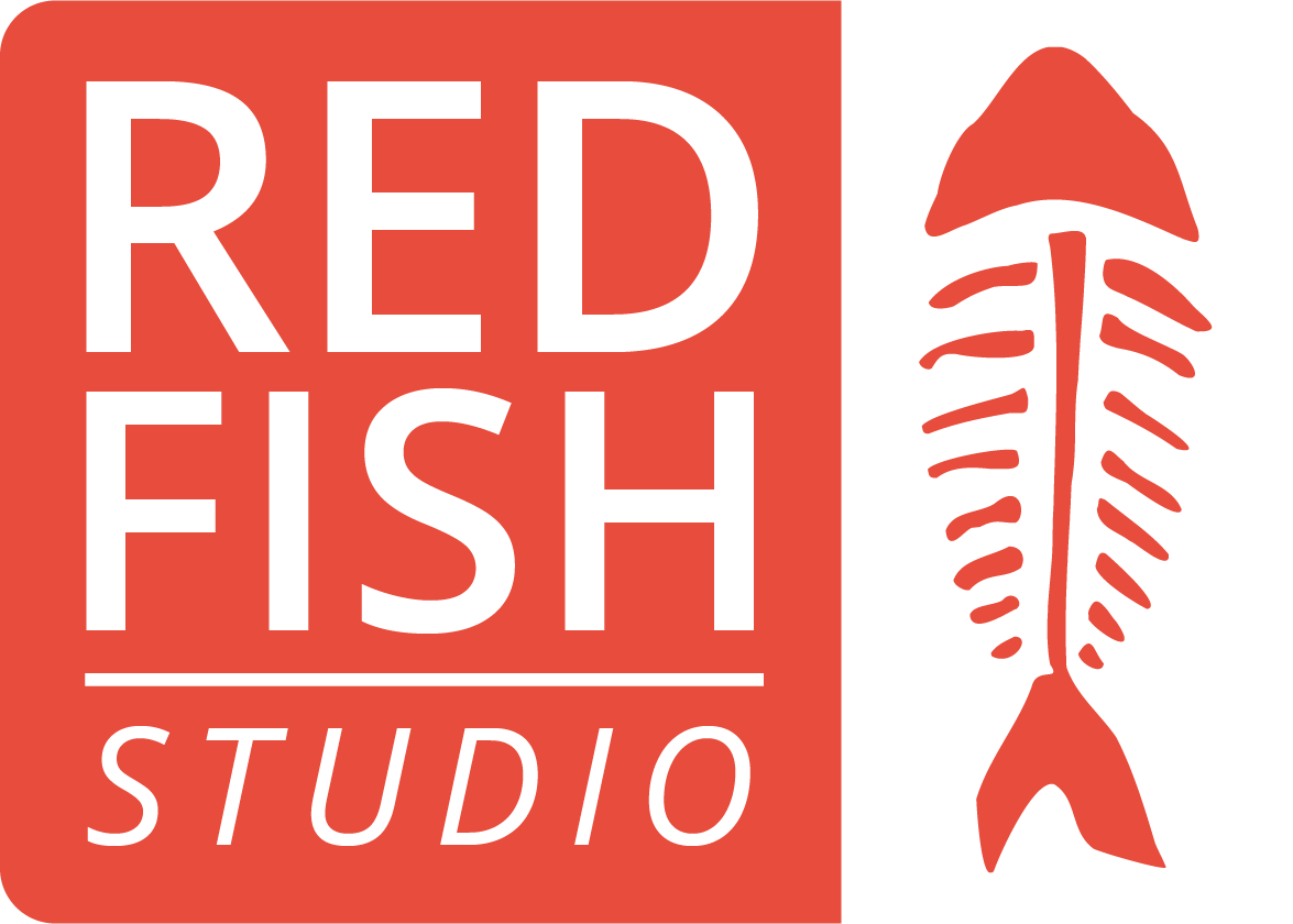 Red Fish Logo 2017 for dark bg